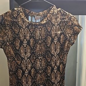 Topic Chic, Large,Snake skin brown